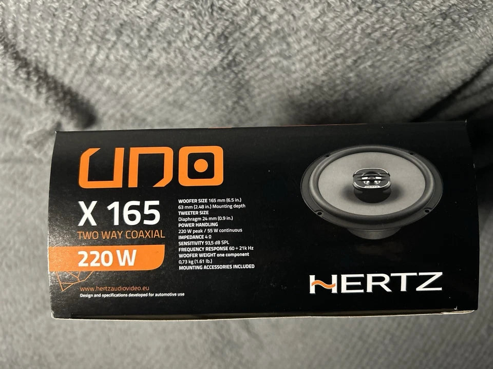 Casse Auto Altoparlanti Hertz X165 per Auto 16,5cm 220W Kit 2 Vie Coassiali