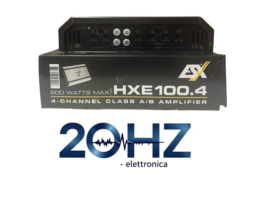 Kit Amplificatore 4 Canali E Kit Cavi Audio System Completo