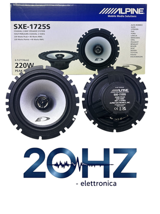 Alpine SXE-1725S Coppia Altoparlanti Auto 6.5" 220W