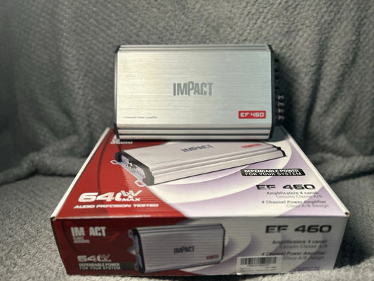 amplificatore 4 canali Auto  Impact Car Audio EF 460 Classe AB 4X60 Watt