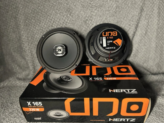 Casse Auto Altoparlanti Hertz X165 per Auto 16,5cm 220W Kit 2 Vie Coassiali