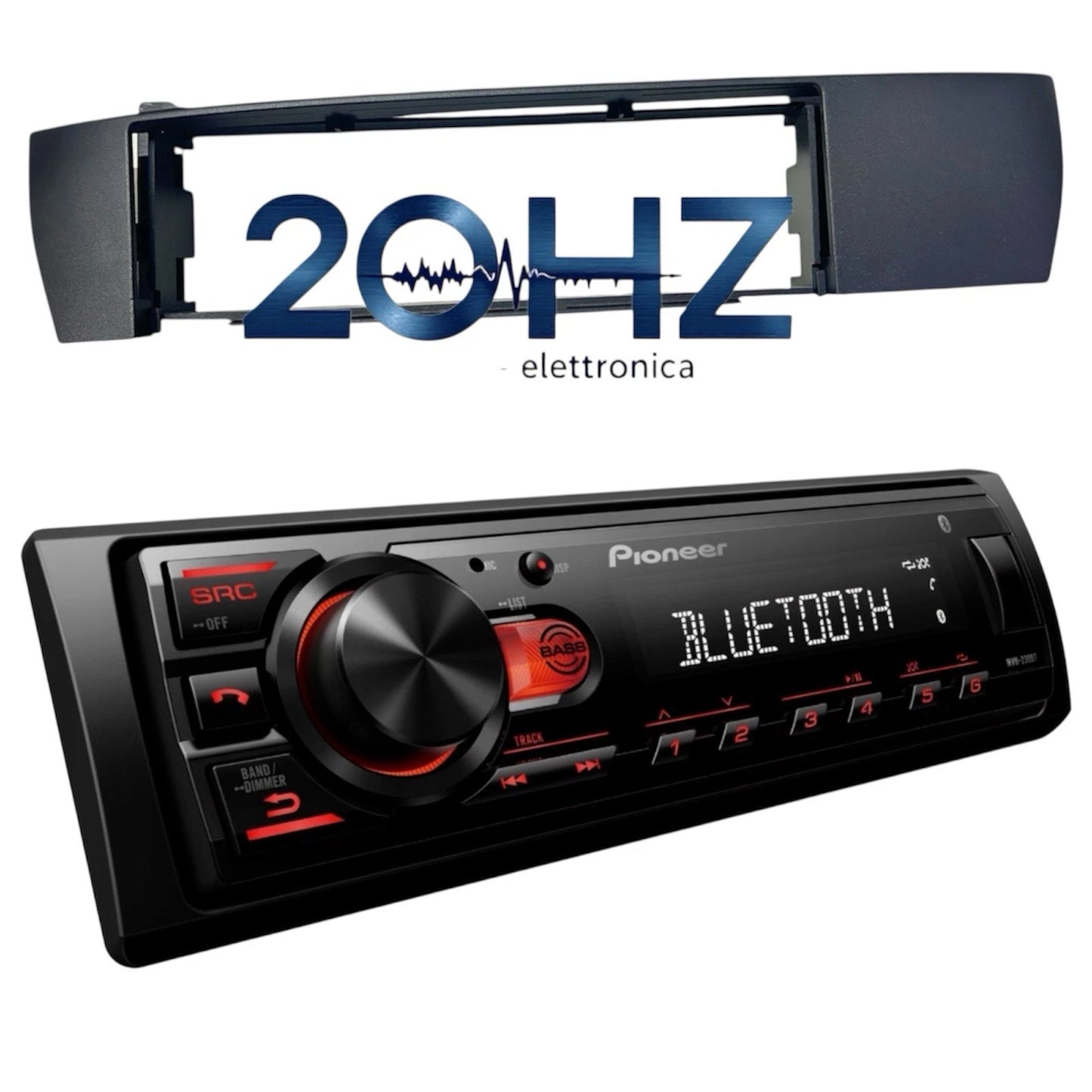 Kit Autoradio Bmwx3 2011 Mascherina Adattatore E Pioneer Mvh-230bt