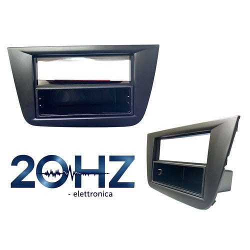 MASCHERINA AUTORADIO 1 DIN SEAT TOLEDO DAL 2004 AL 2009. ADATTATORE COLORE NERO