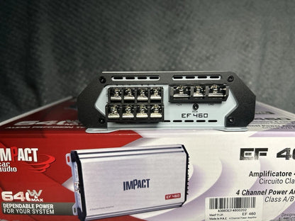 amplificatore 4 canali Auto  Impact Car Audio EF 460 Classe AB 4X60 Watt