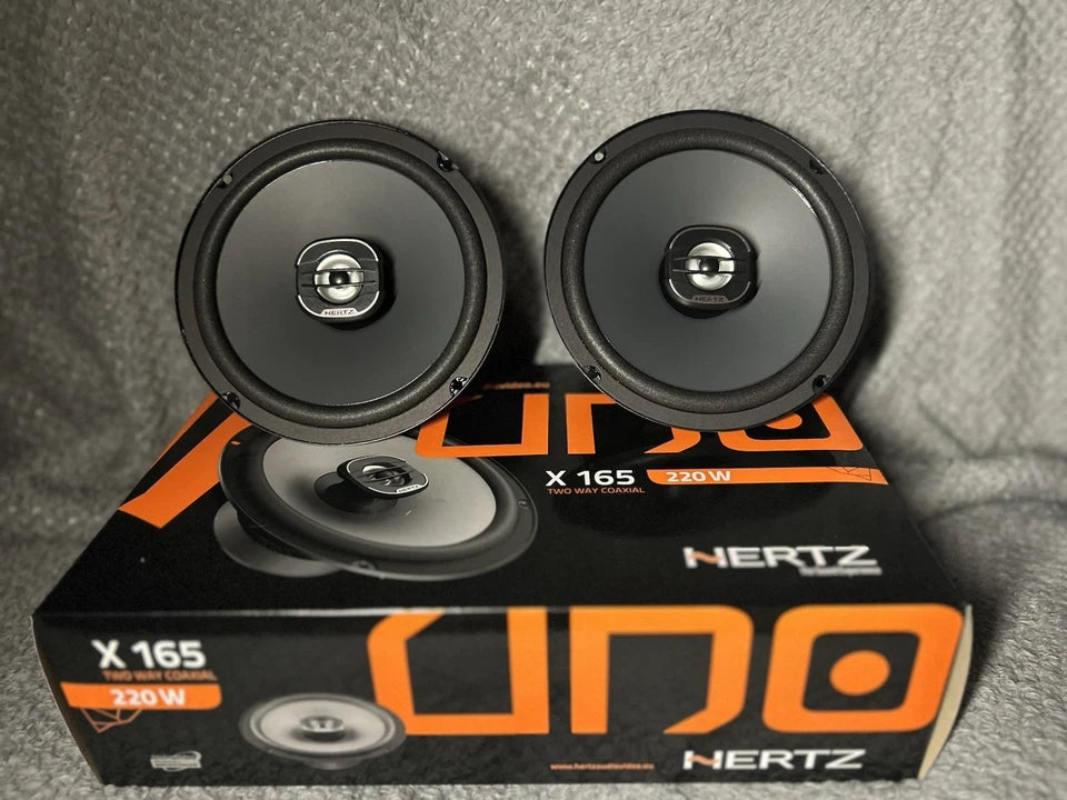 Casse Auto Altoparlanti Hertz X165 per Auto 16,5cm 220W Kit 2 Vie Coassiali