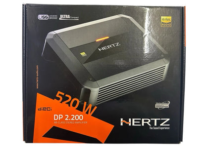 AMPLIFICATORE AUTO 2canali Hertz DP 2.200 520W in Classe AB Serie DIECI POWER