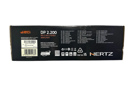 AMPLIFICATORE AUTO 2canali Hertz DP 2.200 520W in Classe AB Serie DIECI POWER