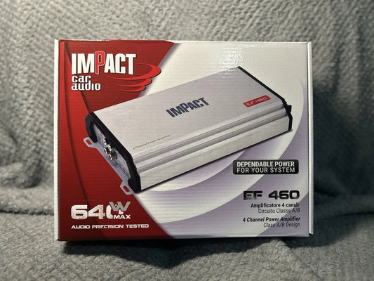 amplificatore 4 canali Auto  Impact Car Audio EF 460 Classe AB 4X60 Watt